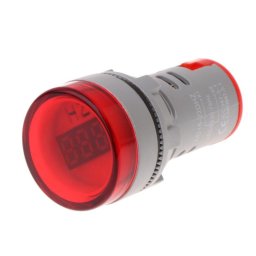 LED frekvencmetar 20-75Hz 22mm crveni