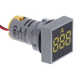 LED ampermetar 0-100A 22mm žuti AD101-22AMS