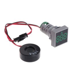 LED ampermetar 0-100A 22mm zeleni AD101-22AMS