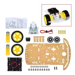 Šasija za Pametan Auto Robot 2WD Komplet (Smart Car Arduino) sa DC Motorima i Encoderima