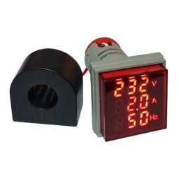 LED ampermetar/voltmetar/frekvencmetar 22mm crveni