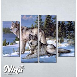 Slike na platnu Vukovi Nina273_4