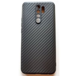 TPU 0.3mm CARBON maska za Xiaomi Redmi 9 2020 (6.53") crna