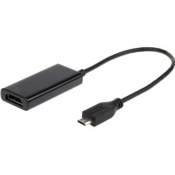 Adapter micro USB na HDMI, Gembird A-MHL-002, 5-pin MHL
