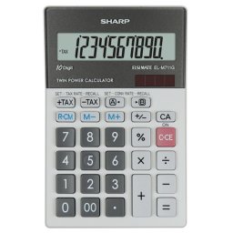 Kalkulator komercijalni 10 mesta Sharp EL-M711G-GY sivi blister