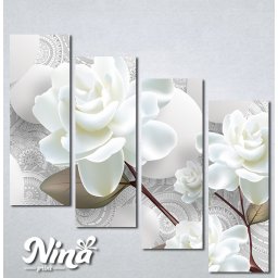 Slike na platnu Nežna bela ruža Nina275_4