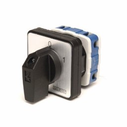 Grebenasti prekidač PSA020AK131S, 1x20A (0-1), 2 nivoa 60Â°, 6kA, 48x48mm IP54 Emas