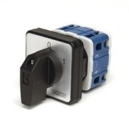 Grebenasti prekidač PSA020AK331S, 3x20A (0-1), 2 nivoa 60Â°, 6kA, 48x48mm IP54 Emas