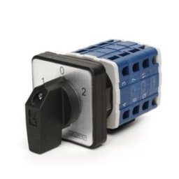Grebenasti prekidač PSA025KD334S, 3x25A (1-0-2), 3 nivoa 60Â°, 6kA, 48x48mm IP54 Emas