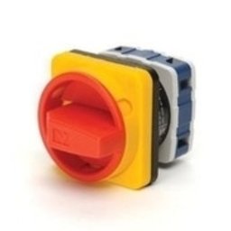 Grebenasti prekidač PSA020AK141E 1x20A (0-1), 2 nivoa (ž/c) 90Â°, 6kA, 48x48mm IP54 Emas