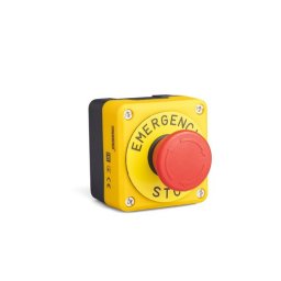 Kontrolna kutija sa pečurkom P1EC400E40K, 1NC, zaokretni fi40mm, sa nalepnicom, crno-žuta IP65 Emas