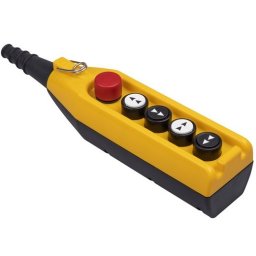 Tastatura za kranove PV5E30B44, 4 tastera+1 sve stop(NC), dupla brzina, 4A 250Vac IP65 Emas