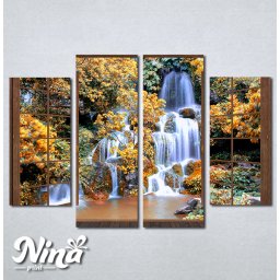 Slike na platnu Prozor ka vodopadu Nina278_4