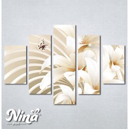 Slike na platnu Beli cvet i leptiri Nina279_5