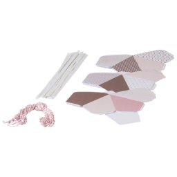 Ukras papirni 9x9cm Dijamant 200g pk6 Heyda 20-48707 22 braon blister