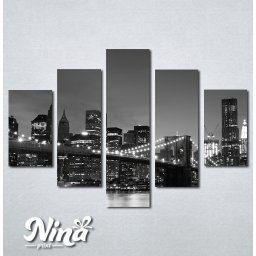 Slike na platnu Bruklinski most noću Nina281_5
