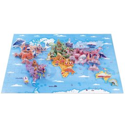 3D kartonske edukativne puzzle - Svetske znamenitosti