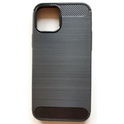 TPU maska BRUSHED iPhone 12 2020, iPhone 12 Pro 2020 (6.1") crna