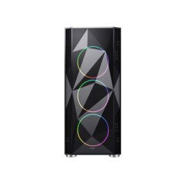 Kućište MS FIGHTER V315 (PRISM) BLACK gaming, bez napajanja, 4 x12cm RGB