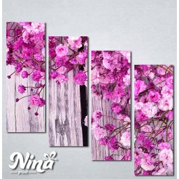 Slike na platnu Pink cvetovi Nina285_4