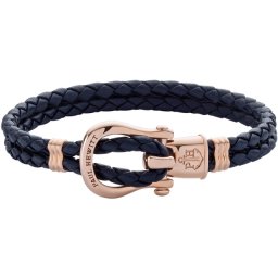 Paul hewitt phinity roze zlatno sidro teget kožna narukvica m ( ph-fsh-l-r-n-m )
