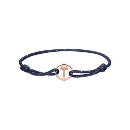 Paul hewitt re/brace plava tekstilna narukvica sa roze zlatnim sidrom ( ph002177-l/xl )