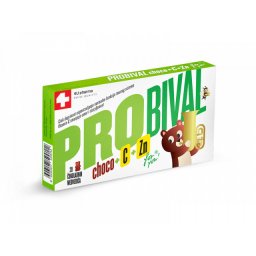 PROBIVAL choco+C+Zn 20 čokoladnih medvedića