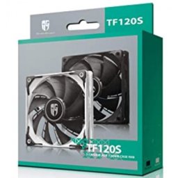 Hladnjak kućista 120x120x25mm, DeepCool TF120S BLACK, VENTILATOR Hydro Bearing 400-1800rpm 64CFM 32DB