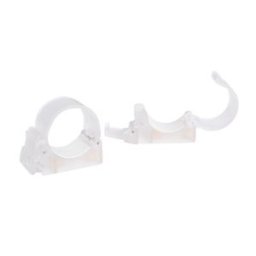 HD-T12-1-C (Pavotube Transparent Polycarbonate T12 LED Tube Mounting Clip with 1/4-20in Receivers)