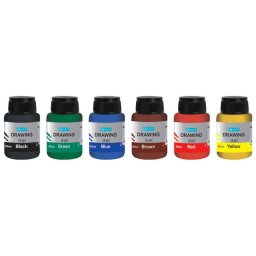 Tuš za crtanje 25ml x 6boja C-30/6 Connect 105728
