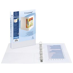 Mapa uložna 4D prstena-fi30/rikna-44mm A4 pp 2 folije Exacompta 51942E bela