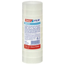 Selotejp - Traka lepljiva 15mm/33m pk10 Basic Tesa 58568 providna