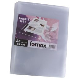 Fascikla "L" 100my pp A4 sjajna pk50 Fornax 1774 providna