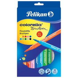 Flomaster školski 10boja karton Colorella Super Brush Pelikan 814577 blister