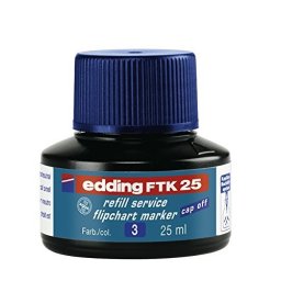 Refil za flipchart markere E-FTK 25, 25ml Edding plava