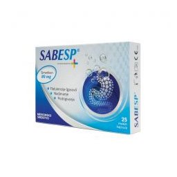 SABESP simetikon 80mg 25 mekih kapsula