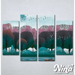 Slike na platnu Priroda apstrakcija Nina292_4