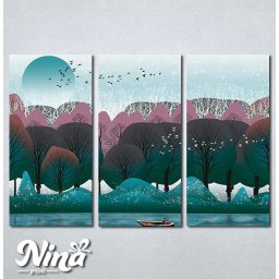 Slike na platnu Priroda apstrakcija Nina292_3