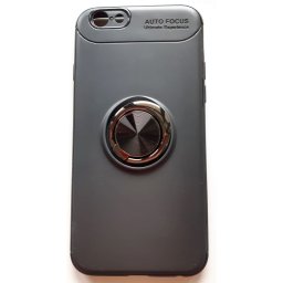 TPU Magnet RING maska za za iPhone 6, iPhone 6S (4.7") crna