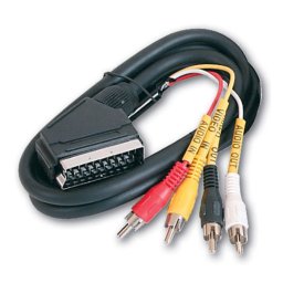 Kabl SCART na 4 x RCA , SCART na 4 x činč, 1,5m