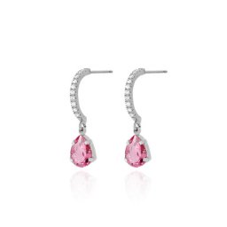 Ženske victoria cruz aqua rose mindjuše sa swarovski roze kristalom ( a3724-04ht )