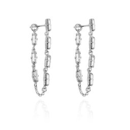 Ženske victoria cruz esgueva crystal mindjuše sa swarovski belim kristalima ( a3673-07ht )
