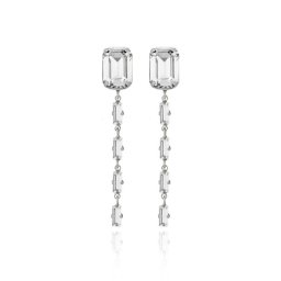 Ženske victoria cruz esgueva crystal mindjuše sa swarovski belim kristalima ( a3674-07ht )