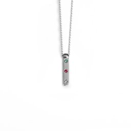 Ženski victoria cruz letter "i" multicolor lančić sa swarovski kristalima ( a3646-ihg )