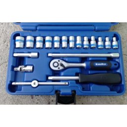 KingRoy Germany - Profesionalni komplet 1/4" gedora iz 19 delova u koferu