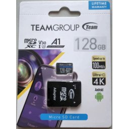 TeamGroup micro SDXC UHS-I + SD adapter MICRO SDXC 128GB ELITE, UHS-I U3 V30 A1, 100/50MB/s +SD Adapter TEAUSDX128GIV30A103