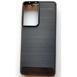 TPU maska BRUSHED za SAMSUNG SM-G998F, Galaxy S21 Ultra 2021 (6.8") crna