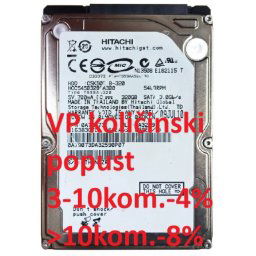 HDD 2.5" ** 320GB HCC545032B9A300 HITACHI 5400RPM 8MB SATA 9,5mm