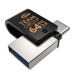 TeamGroup 64GB M181 USB 3.1 + Type C BLACK TM181364GB01 FO