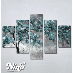 Slike na platnu Drvo tirkizno lišće Nina298_5